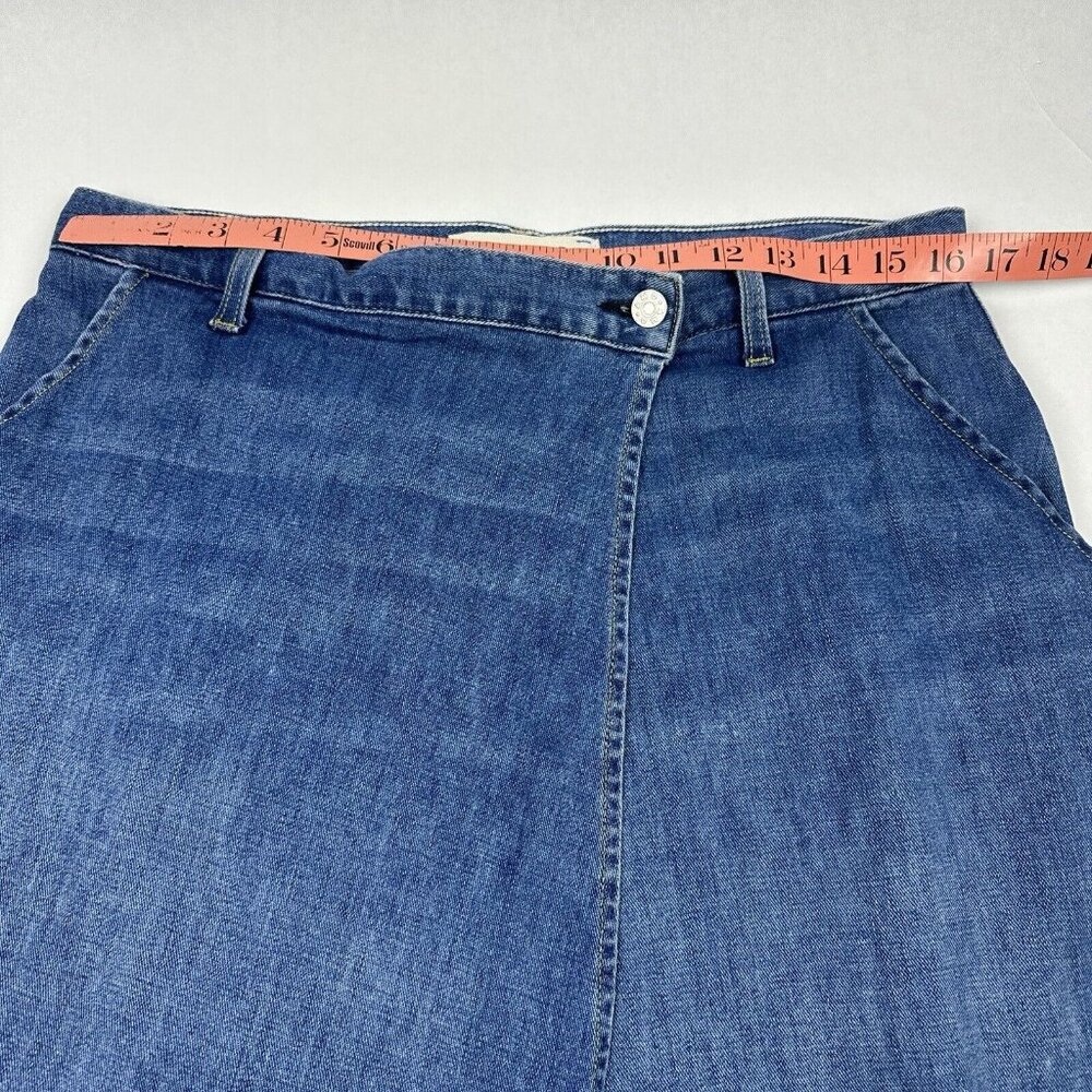 AMO Blue Knee-Length A-Line Skirt - Picture 5 of 6